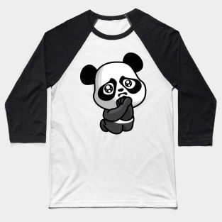 Cute and Adorable Crying Baby Panda Animal Baseball T-Shirt